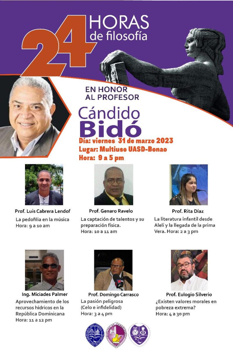 24 horas de Filosofía Cándido Bidó