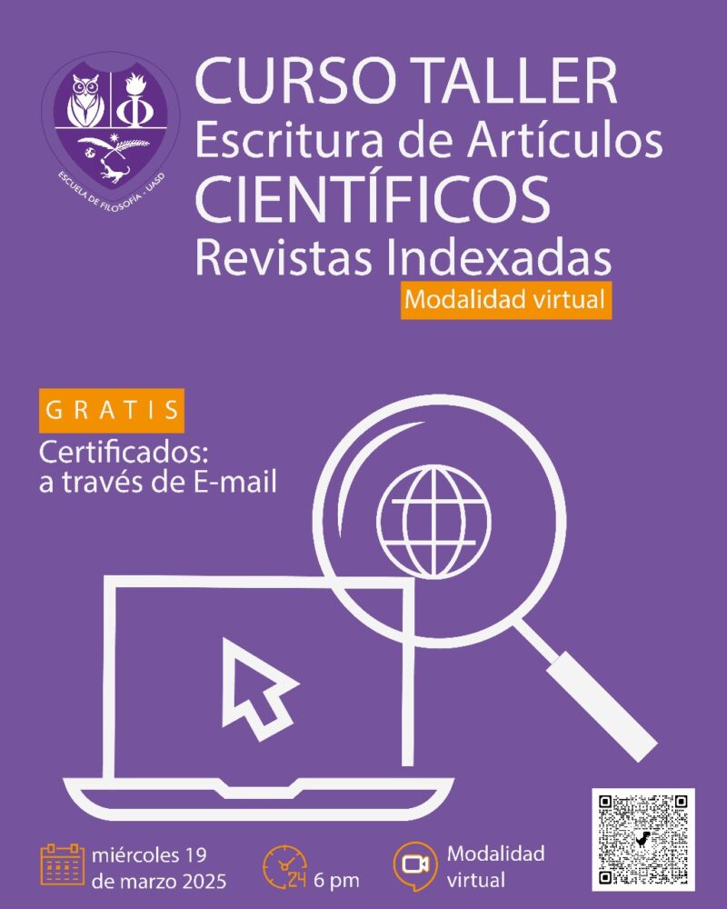 Curso Taller artículos científicos, UASD
